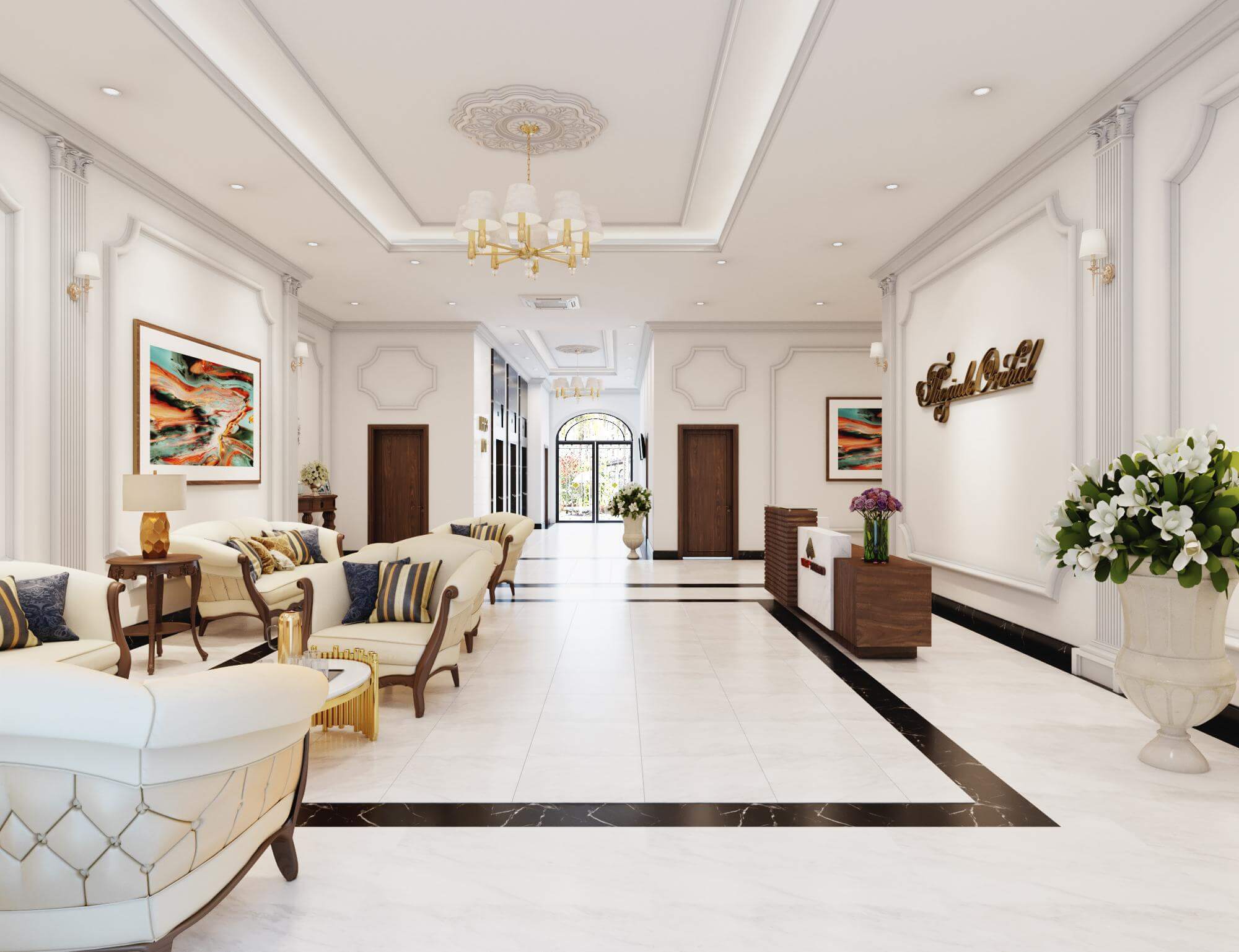 Sảnh chung cư the jade orchid