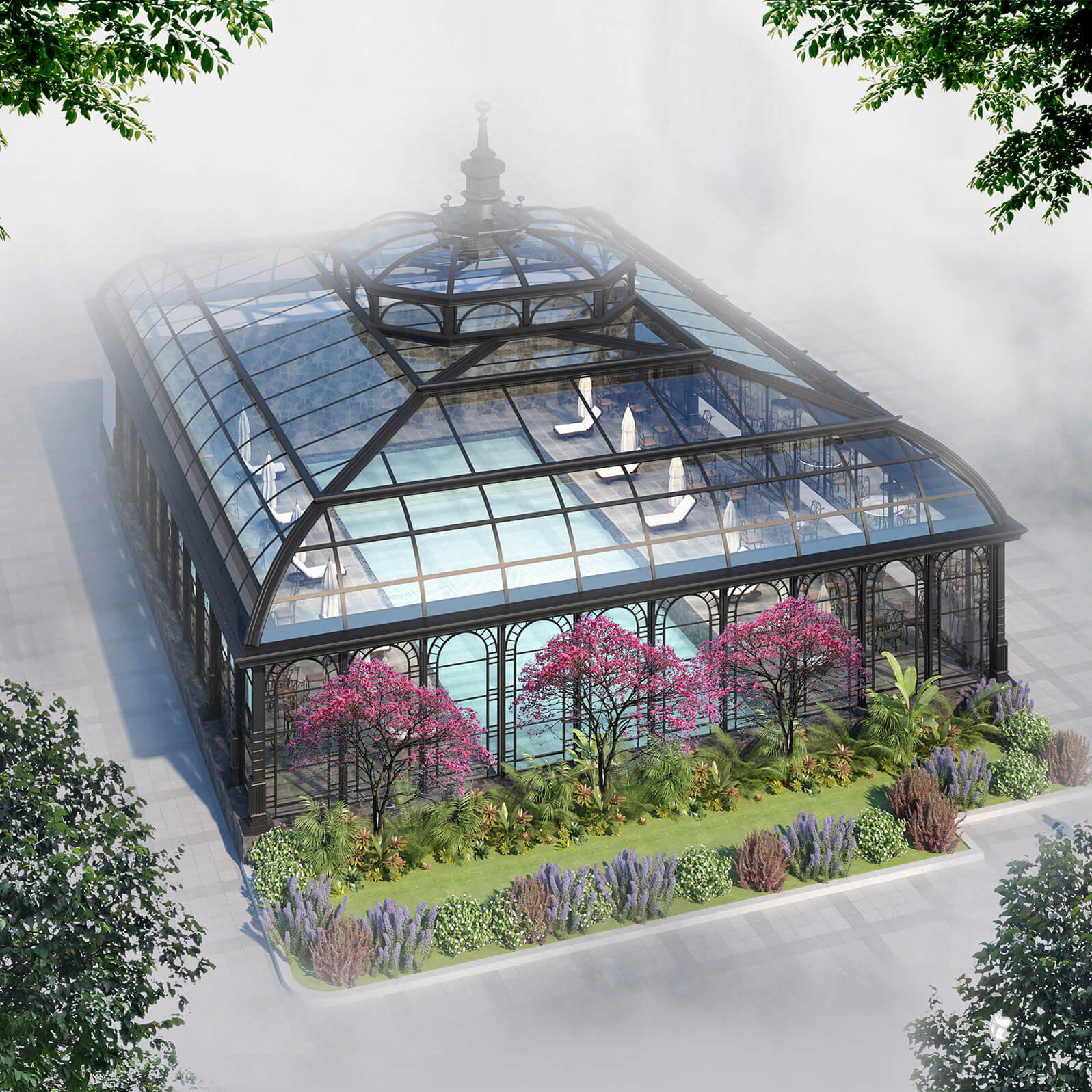 Bể bơi 4 mùa, bể bơi ngoài trời