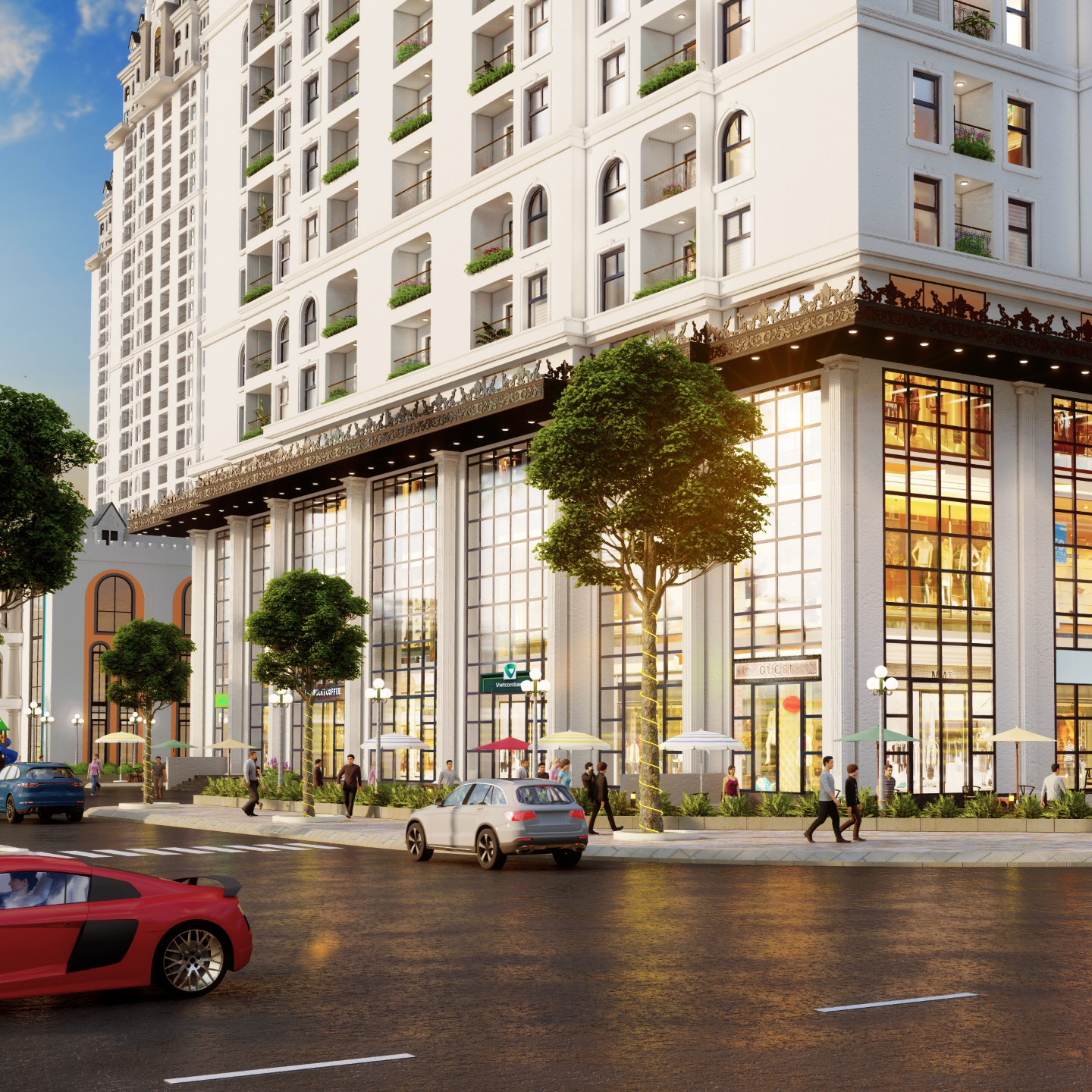 Shophouse chân đế dự án